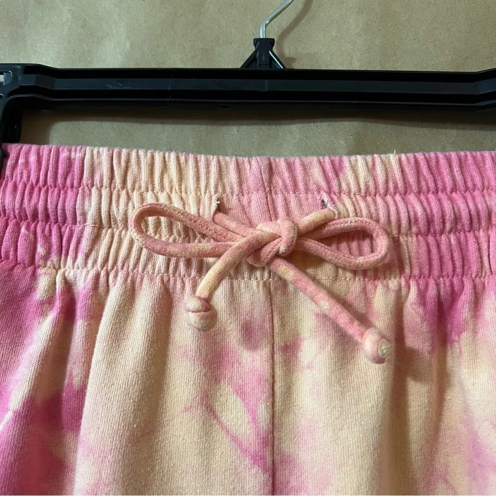 Frankies Bikinis Burl Sweatshort Sherbet Tie Dye High Rise Pull-On Shorts Size M
